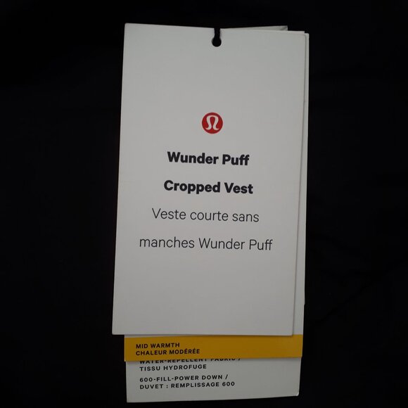 ⭐️HOST PICK⭐ Lululemon X Vancouver Canucks: Ladies Wunder Puff Cropped Orca Vest - Picture 8 of 16